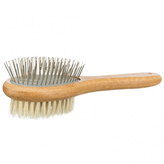 Trixie beidseitige Bürste aus Bambus - 5 x 19 cm