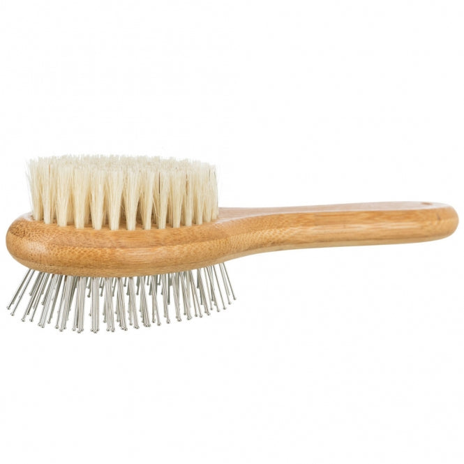 Trixie beidseitige Bürste aus Bambus - 5 x 19 cm