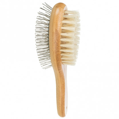 Trixie beidseitige Bürste aus Bambus - 6 x 22 cm