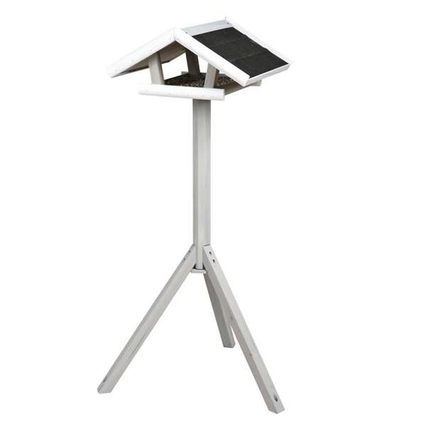 Trixie Futterhaus mit Ständer - rot-weiß