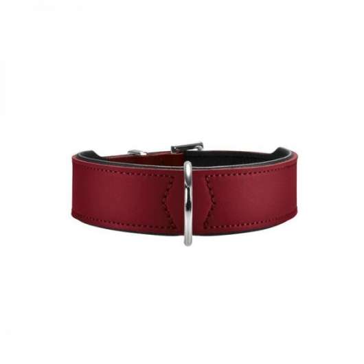 Hunter Halsband Basic 37 nickel, Hals 30-34,5 cm - rot