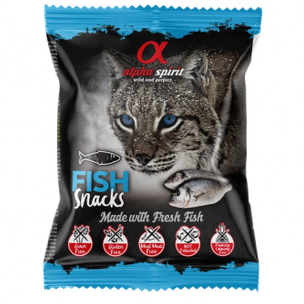 alpha spirit Cat Snacks Bag Fisch - 50g