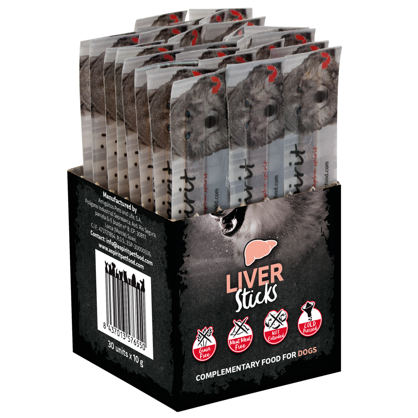 alpha spirit Individual Stick 30er Box - Leber