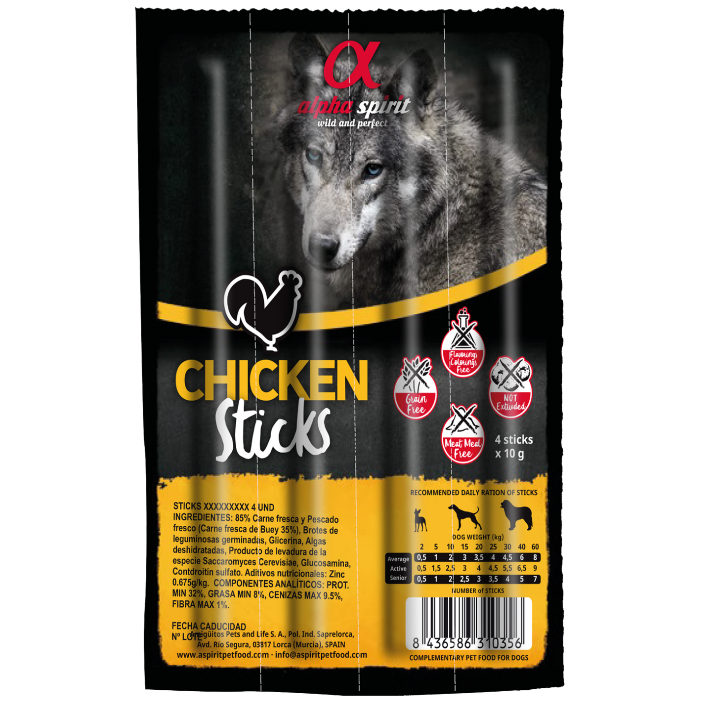 alpha spirit Stick Huhn 4er