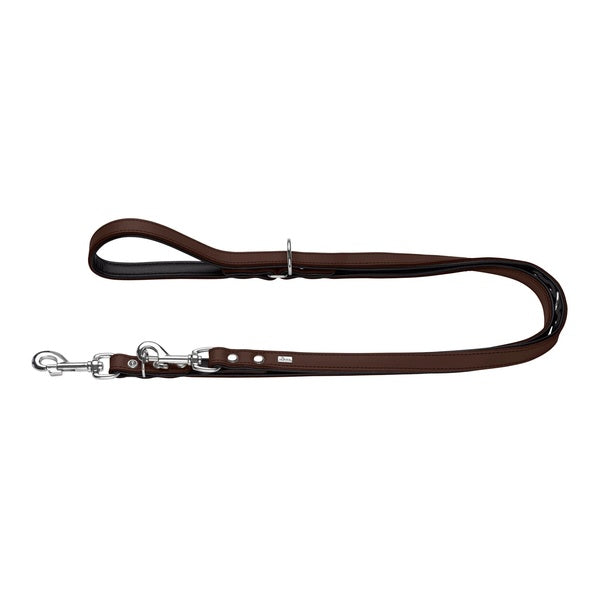 Hunter verstellbare Führleine Basic 18/200 nickel - dunkelbraun