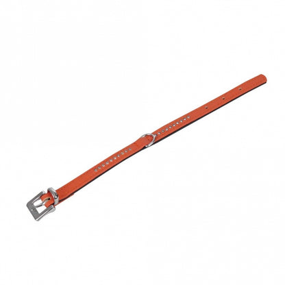 Karlie Vintage Strass Halsband - Mandarine - 3-reihig, 50cm/30mm